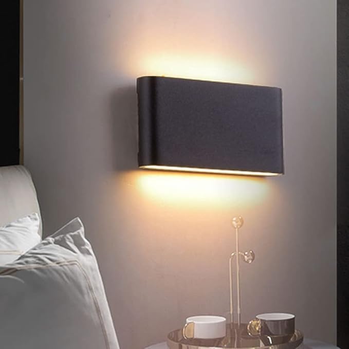 Aplica LED, aluminiu, 12 W, rezistenta la apa, alb, IP65