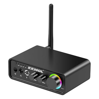Amplificator HiFi mini, amplificator de putere stereo cu 2 canale, audio 100Wx2 cu Bluetooth 5.3 si cip de amplificare TPA3116, amplificator digital