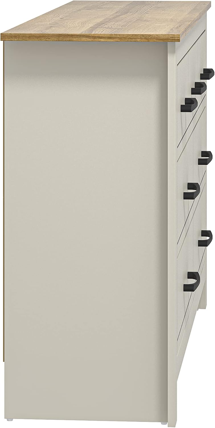 Oferta lunii Comodă Galano Gemstone 7 Organizator modern, dormitor, hol - Gri deschis