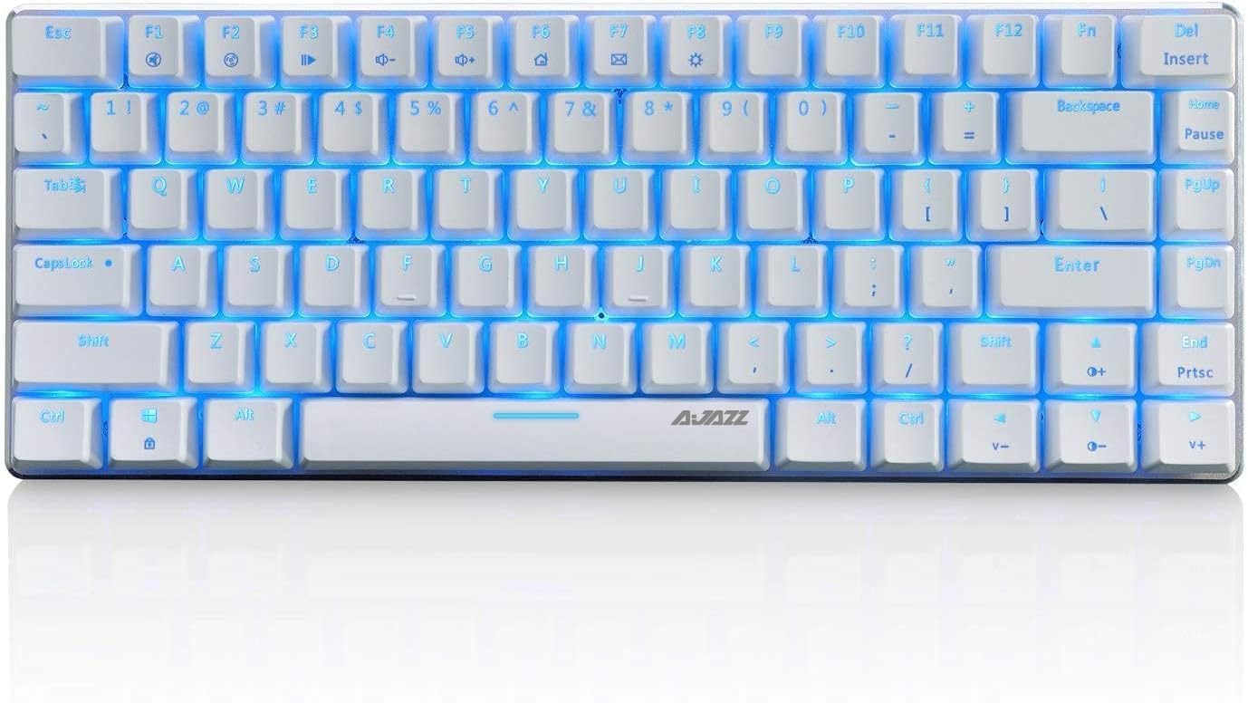 Tastatura mecanica Ajazz AK33, compacta cu 82 de taste, comutator albastru, AK33, comutator albastru