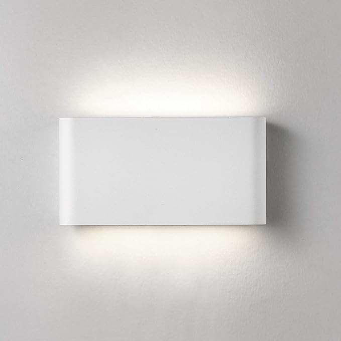Aplica LED, aluminiu, 12 W, rezistenta la apa, alb, IP65