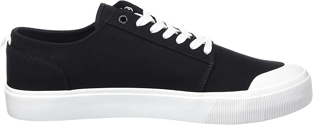 Pantofi sport barbati, CALVIN KLEIN, 80% Bumbac, 20% Poliuretan, Negru, YM0YM00598