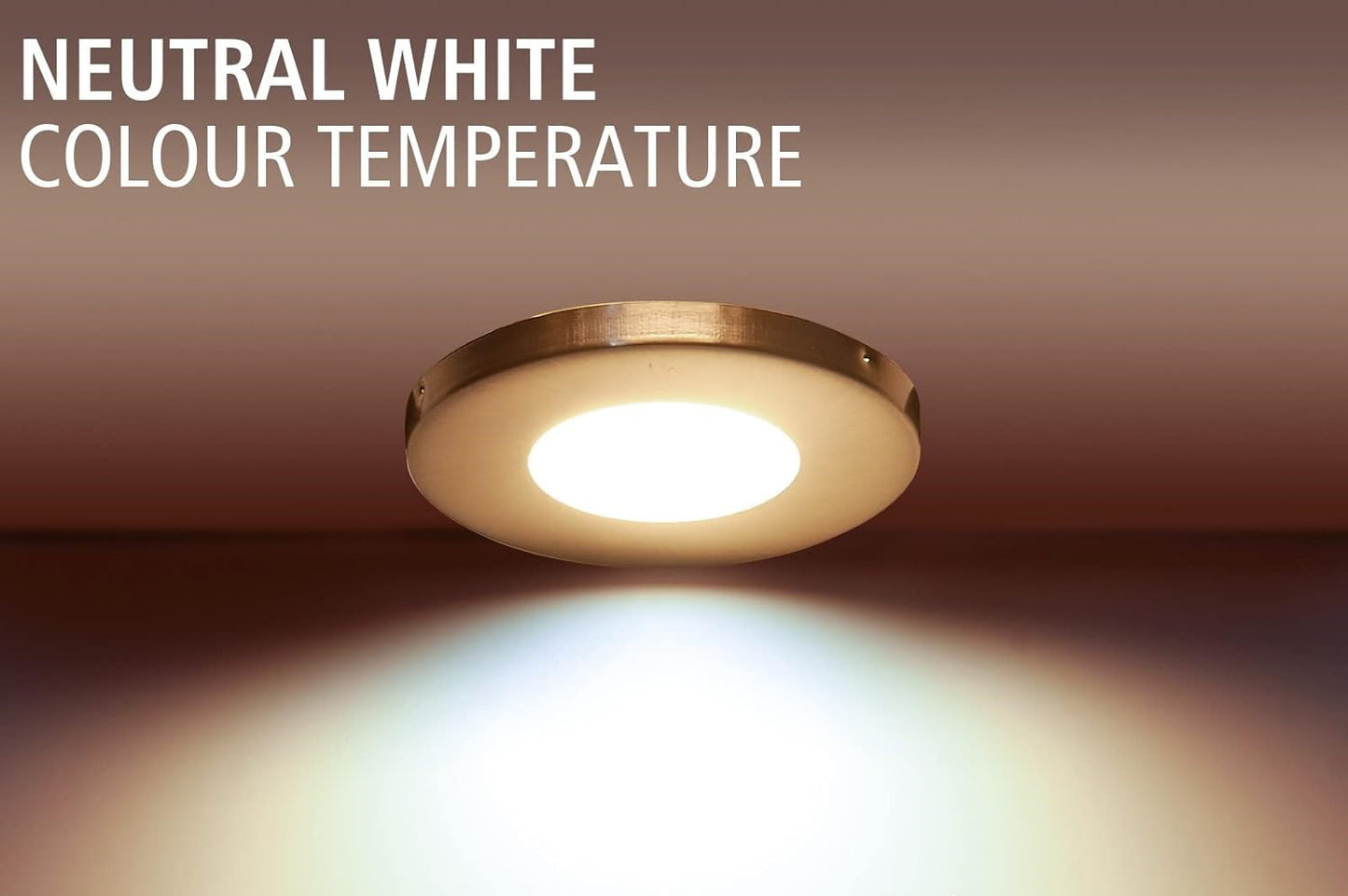 Spot LED incastrat IP44 230V 5W reglabil baie bucatarie hol, alb cald 3000K, set de 1