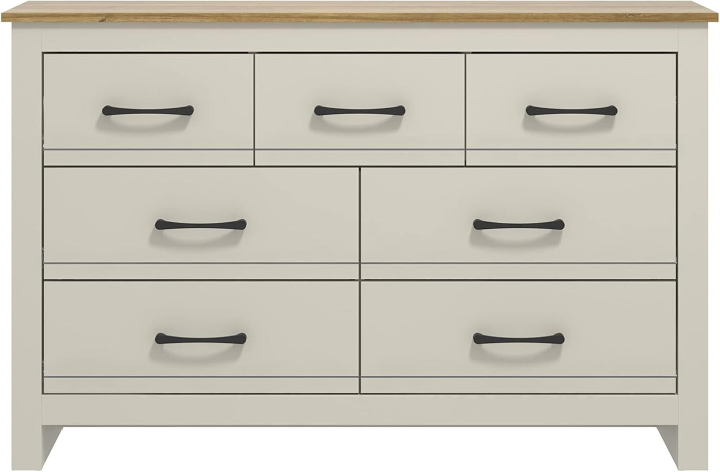 Oferta lunii Comodă Galano Gemstone 7 Organizator modern, dormitor, hol - Gri deschis