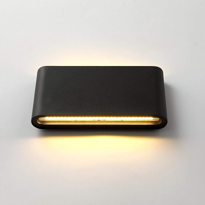 Aplica LED, aluminiu, 12 W, rezistenta la apa, alb, IP65
