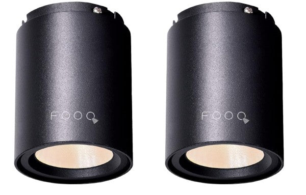 Spot LED de tavan 8 W, pachet de 2, diametru de montaj 60 mm, alb cald, 3000 K, unghi de fascicul 36°, pentru sufragerie, birou, comercial, receptie, hol, sala de sport, alb