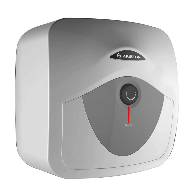 Boiler electric Ariston Andris RS 30 EU, 30 l, 1500 W, Led iluminat, Protectie electrica IPX1, Montare deasupra chiuvetei, Reglaj extern de temperatura