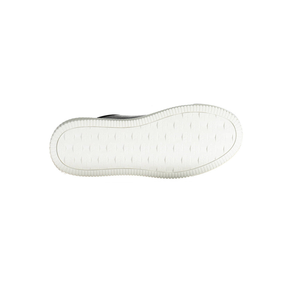 CALVIN KLEIN JEANS, Pantofi sport low-cut de piele cu logo, Negru, 42