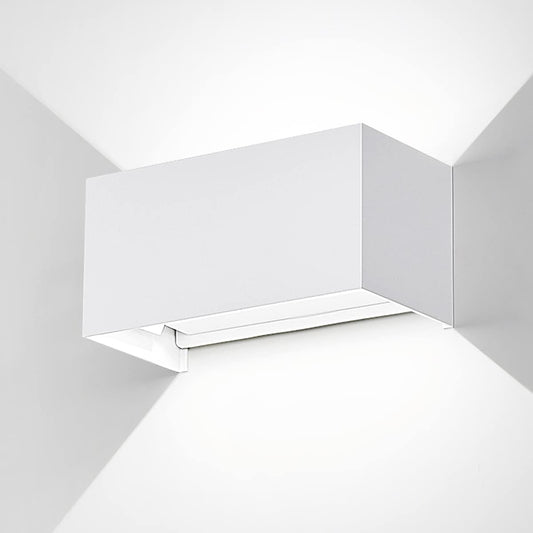 Lampa LED 20W de perete moderna Exterior/Interior, IP65 Aplica LED impermeabil pentru alee, gradina, sufragerie, dormitor, hol, scara (alb/alb rece)