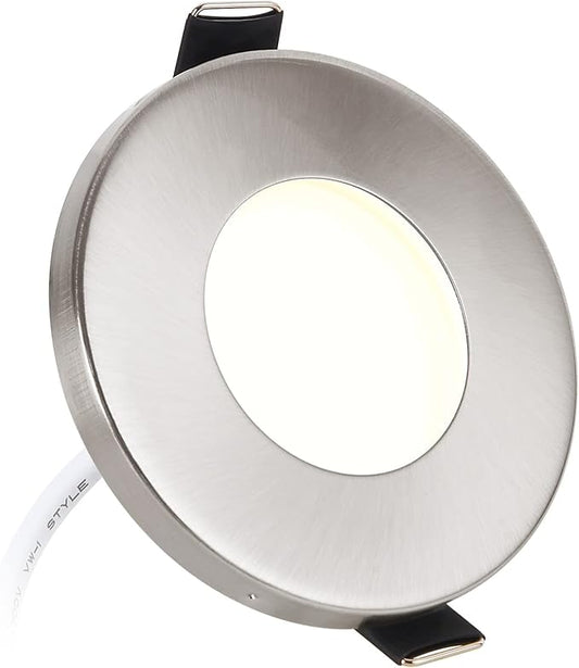 Spot LED incastrat IP44 230V 5W reglabil baie bucatarie hol, alb cald 3000K, set de 1