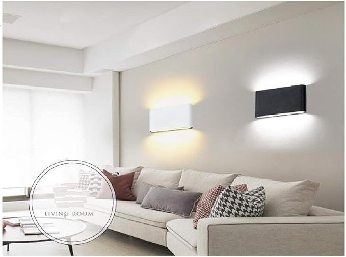 Aplica LED, aluminiu, 12 W, rezistenta la apa, alb, IP65