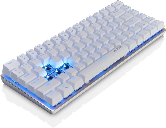Tastatura mecanica Ajazz AK33, compacta cu 82 de taste, comutator albastru, AK33, comutator albastru