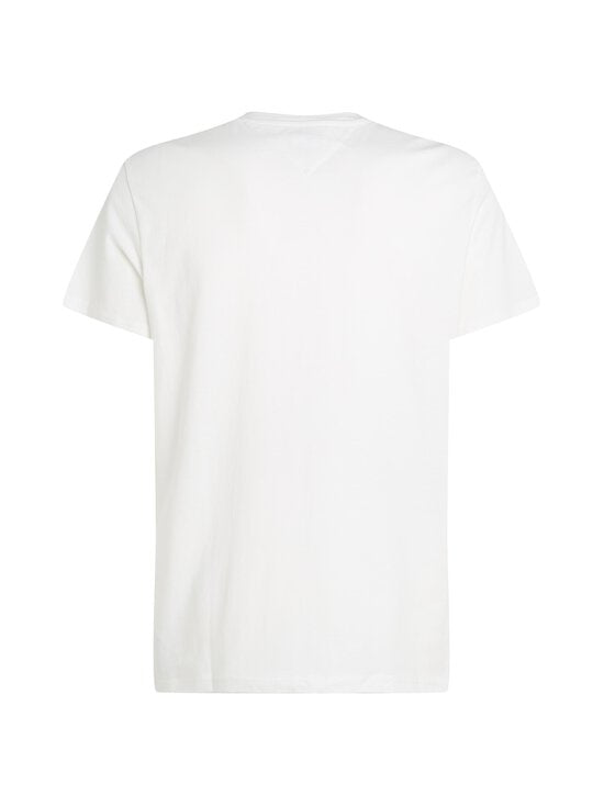 Tommy Jeans, Tricou slim fit din bumbac organic, Alb, 2XL