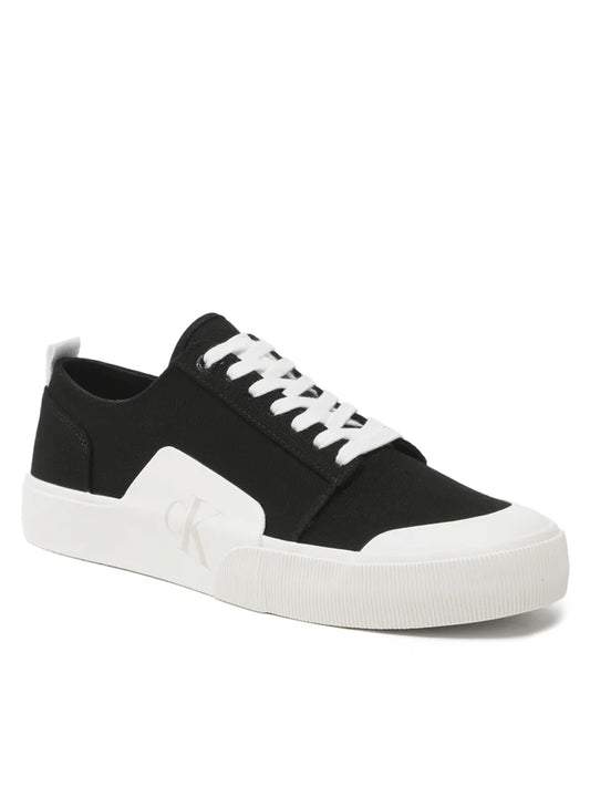 Pantofi sport barbati, CALVIN KLEIN, 80% Bumbac, 20% Poliuretan, Negru, YM0YM00598